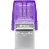 Kingston 64GB DataTraveler microDuo 3C USB 3.2 Gen 1 / USB-C pendrive lila