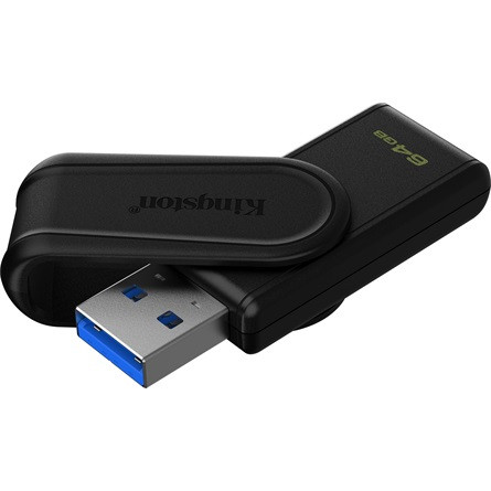 Kingston 64GB DataTraveler Exodia S USB-A 3.2 Gen1 pendrive fekete