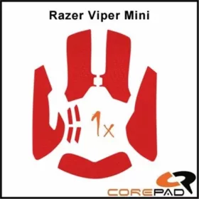   Corepad Mouse Rubber Sticker #733 - Razer Viper Mini gaming Soft Grips piros