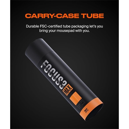 Fnatic Gear FOCUS3 MAX L gaming egérpad narancssárga