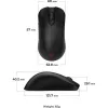Zowie ZA13-DW 4K optikai USB / vezeték nélküli gaming egér fekete