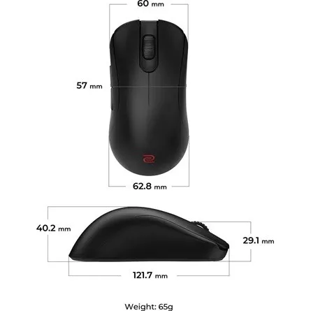 Zowie ZA13-DW 4K optikai USB / vezeték nélküli gaming egér fekete