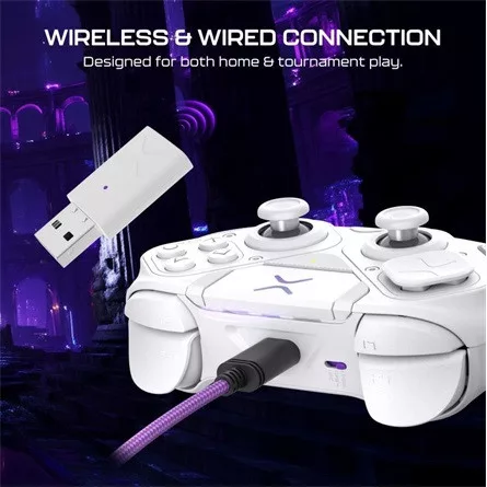 Turtle Beach Victrix Pro BFG Reloaded PS vezeték nélküli / USB-C gamepad játékvezérlő fehér