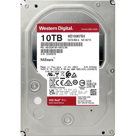 Western Digital Red Pro 10TB 7200rpm 512MB SATA3 3,5" HDD