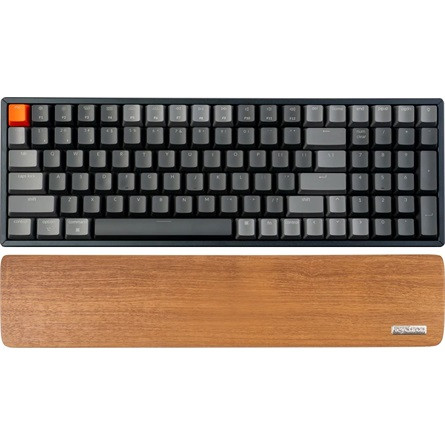Keychron K4 csuklótámasz barna tömör fa
