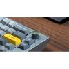 Keychron Q8 Swappable RGB Backlight Knob ISO USB gaming billentyűzet barebone kék