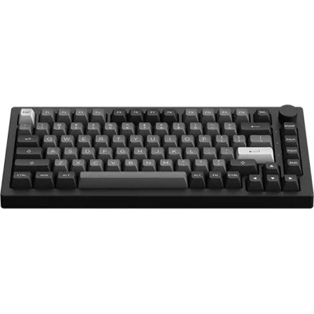Akko 5075B Plus Black&Silver Bluetooth / vezeték nélküli / USB-C angol gaming V3 Silver Pro mechanikus billentyűzet