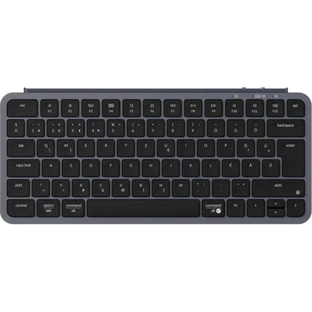Keychron B1 Pro Bluetooth / vezeték nélküli / USB-C magyar Scissor Switch mechanikus billentyűzet fekete-szürke