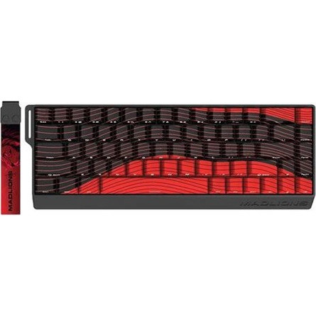 FGG FIRE68 Ultra USB angol gaming Gateron magnetic mechanikus billentyűzet fekete-piros