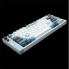 LAMZU JET 75 USB angol gaming Gateron Jade mechanikus billentyűzet fehér