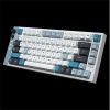 LAMZU JET 75 USB angol gaming Gateron Jade mechanikus billentyűzet fehér