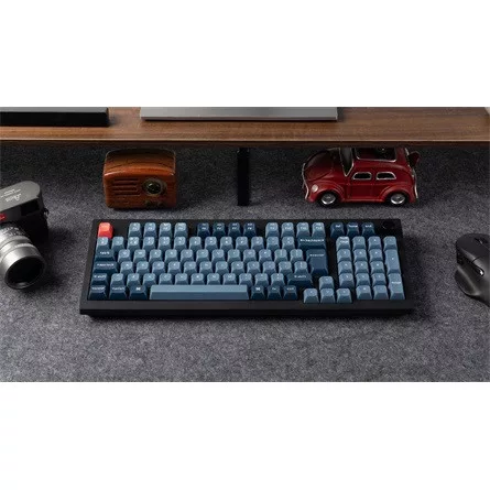 Keychron V5 Max Bluetooth / vezeték nélküli magyar Gateron Jupiter Red mechanikus billentyűzet fekete