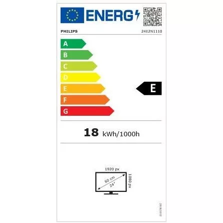 Philips 24E2N1110 23.8" IPS LED monitor fekete 120Hz