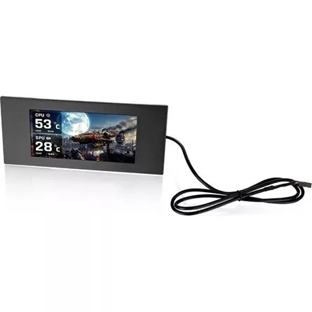 Thermaltake View 600 TG 6" LCD kijelző fekete