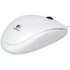 Logitech B100 USB optikai egér fehér