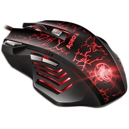 iMICE A7 USB optikai gaming egér fehér-piros