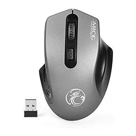 iMICE E/G-1800 optikai vezeték nélküli egér szürke
