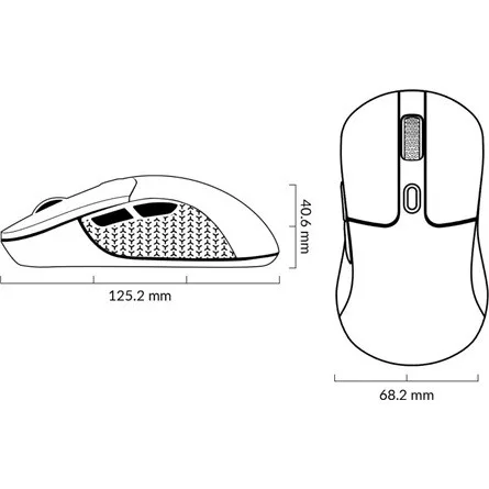 Keychron M3 optikai Bluetooth / vezeték nélküli egér fekete