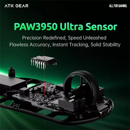 ATK Fierce X 8K optikai USB / vezeték nélküli gaming egér fehér