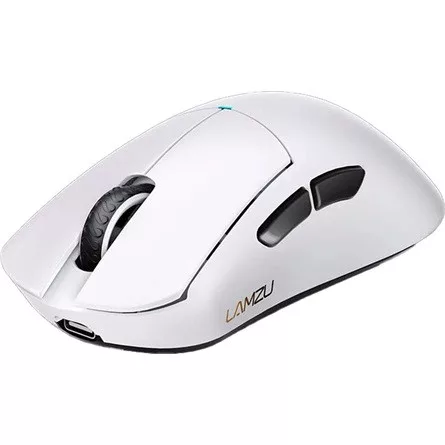 LAMZU PARO Aurora optikai vezeték nélküli gaming egér fehér + 8K adapter