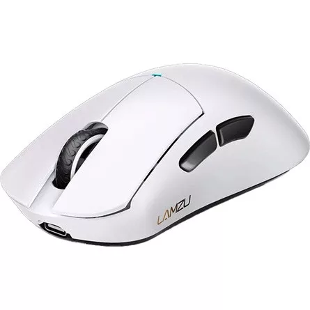 LAMZU PARO Aurora optikai vezeték nélküli gaming egér fehér + 8K adapter