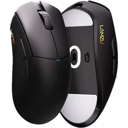 LAMZU PARO Aurora optikai vezeték nélküli gaming egér fekete + 8K adapter