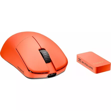 LAMZU Maya X 8K Special Fnatic Edition optikai vezeték nélküli gaming egér narancssárga (Teszt, bontott!)