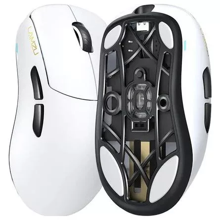 LAMZU Thorn optikai vezeték nélküli gaming egér fehér (Bontott!)