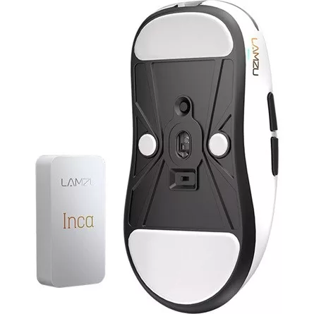 LAMZU INCA optikai vezeték nélküli gaming egér fehér (Bontott!)