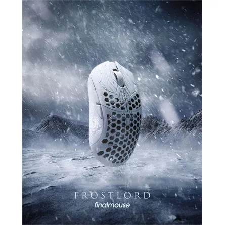 Finalmouse ULX Frostlord Medium optikai vezeték nélküli gaming egér fehér (Jégfehér) (Bontott!)