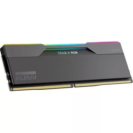KLEVV CRAS V 64GB 6000MT/s DDR5 memória CL30 Kit of 2 fekete RGB