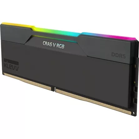 KLEVV CRAS V 64GB 6000MT/s DDR5 memória CL30 Kit of 2 fekete RGB