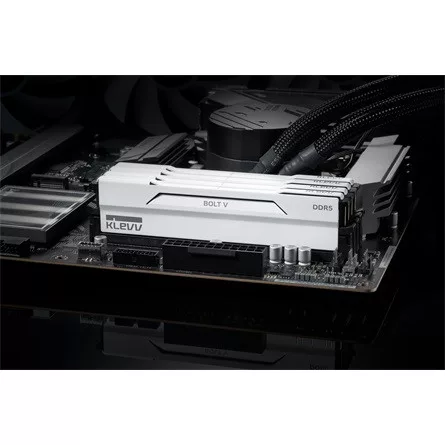 KLEVV BOLT V 64GB 6000MT/s DDR5 memória CL30 Kit of 2 fehér