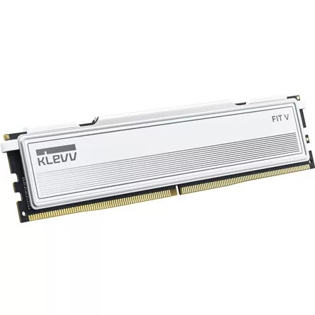 KLEVV FIT V 32GB 6000MT/s DDR5 memória CL28 Kit of 2 AMD-re optimalizált (Bontott!) fehér