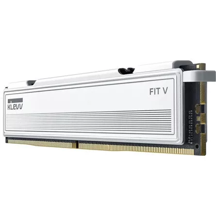 KLEVV FIT V 32GB 6000MT/s DDR5 memória CL28 Kit of 2 AMD-re optimalizált (Bontott!) fehér
