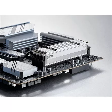 KLEVV FIT V 32GB 6000MT/s DDR5 memória CL28 Kit of 2 AMD-re optimalizált (Bontott!) fehér