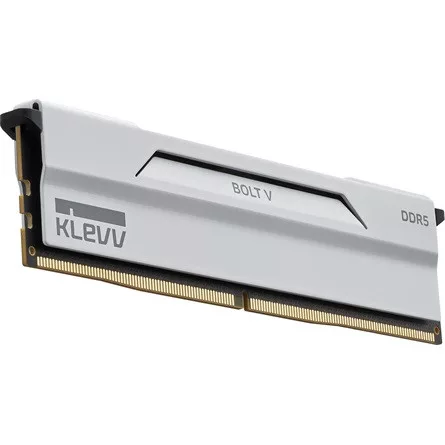 KLEVV BOLT V 32GB 6000MT/s DDR5 memória CL30 Kit of 2 AMD-re optimalizált fehér