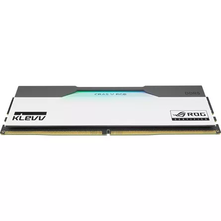 KLEVV CRAS V ROG 32GB 6200MT/s DDR5 memória CL30 Kit of 2 fehér-szürke RGB