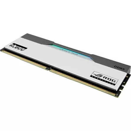 KLEVV CRAS V ROG 32GB 6200MT/s DDR5 memória CL30 Kit of 2 fehér-szürke RGB