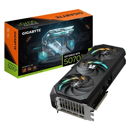 Gigabyte GeForce RTX 5070 Ti Gaming OC 16GB GDDR7 256-bit grafikus kártya