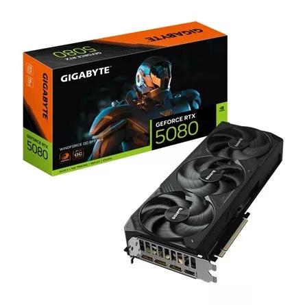 Gigabyte GeForce RTX 5080 WindForce3 OC 16GB GDDR7 256-bit grafikus kártya