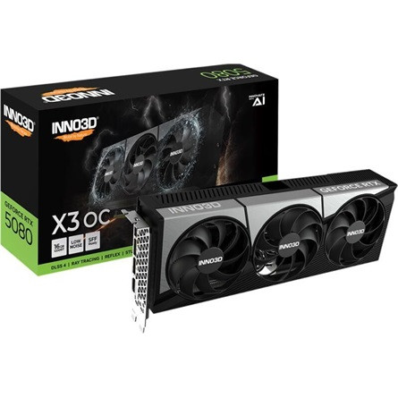 Inno3D GeForce RTX 5080 X3 OC 16GB GDDR7 256-bit grafikus kártya